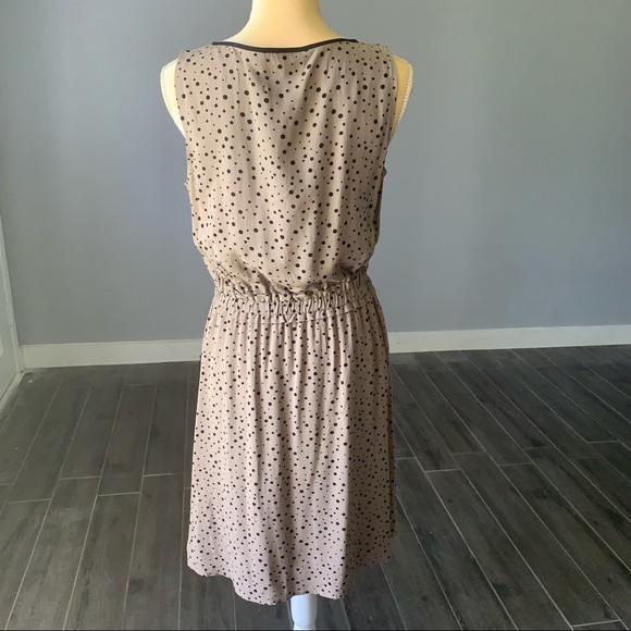 LOFT POLKA DOT CASUAL SLEEVELESS DRESS SIZE M - Picture 3 of 11